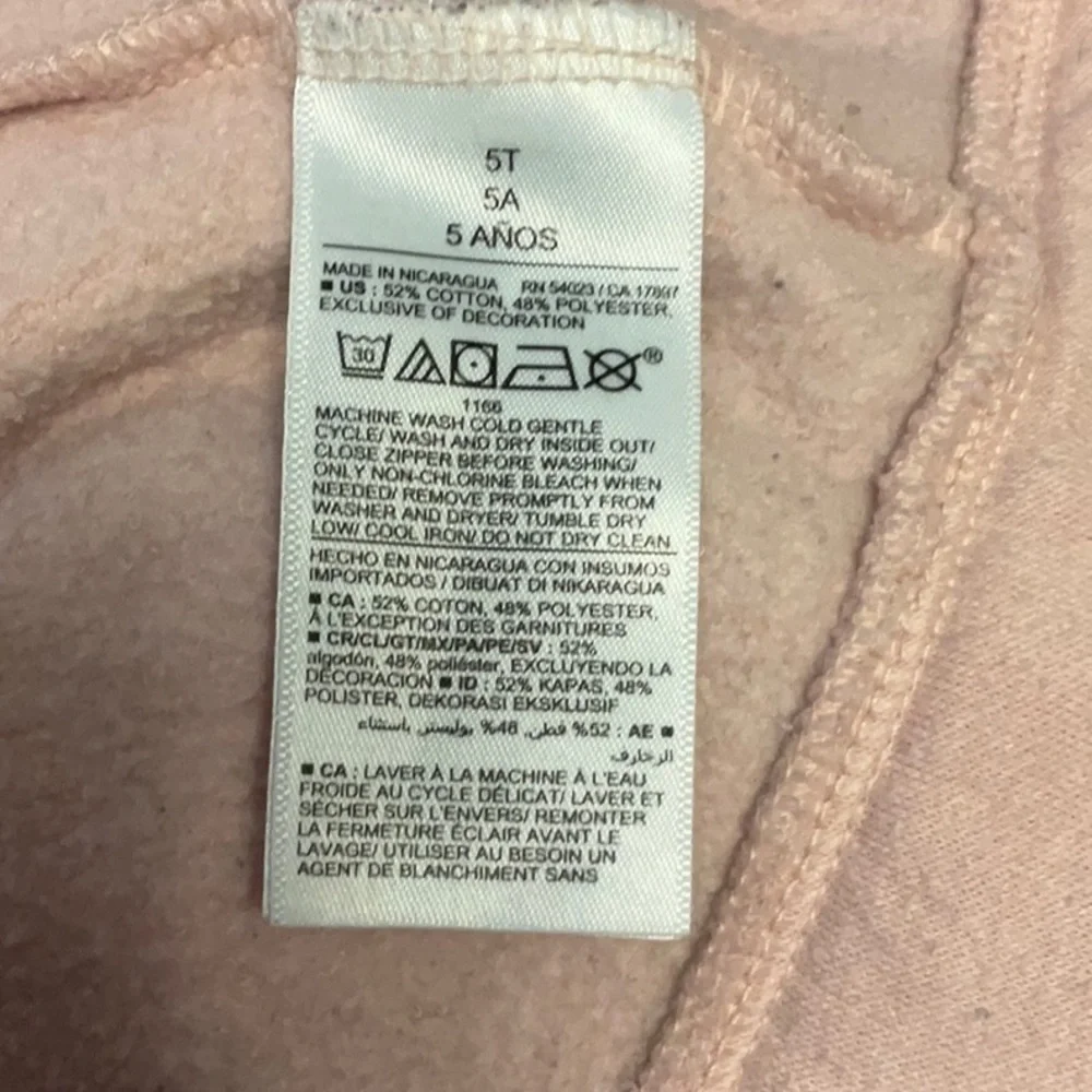 Old Navy Pink Zip-Up Hoodie Sweatshirt